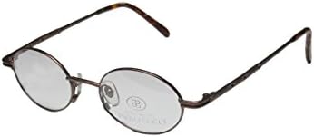New & Season & Genuine - Brand: Paolo Gucci Style/model: 7437 Gender: Mens/Womens Rx-able Demo Lens Oval Full-rim Eyeglasses/Eyewear (47-20-140, Matte Brown)