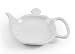 Chantal Tea Bag Holder, White .