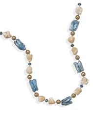14/20 Gold Filled Necklace with Shell and Baroque Pearl