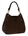 Classic Suede Bucket Tote with Braided Handles - Black/Brown Available