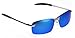 Senchoice Men's Fashion Silver Metal Frame Mirrored Polarized Sunglasses