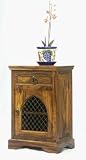 Indian Jali Thakat Gothic Bedside Cabinet