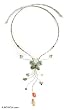 Peridot and citrine choker, 'Forest Butterfly'