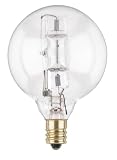 Westinghouse 4032 60 Watt, G 16 1/2 Halogen Ceiling Fan Bulb, Candelabra Base, Clear 2 Pack 31EHQDhiFnL. SL160 Westinghouse 4032 60 Watt, G 16 1/2 Halogen Ceiling Fan Bulb, Candelabra Base, Clear 2 Pack