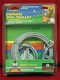 Four Paws Products Med Wght Overhead Dog Trolley Red 50 Feet - 85650