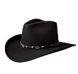 Harley-Davidson® Men's Cowboy Western Hat. Bad Boy / Mysterous Black. Crushable Wool. HD-21