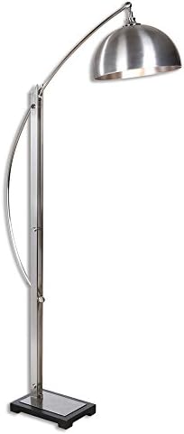 The Malcolm Collection Brushed Nickel Floor Lamp