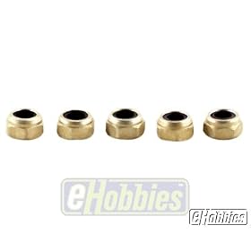 Team Associated 4-40 Alum. Locknuts Small Pattern, Gold from Associated Accessories