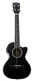 Kala Mahogany Tenor Cutaway Ukulele w/ EQ - Black