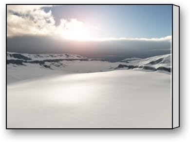 Funnyone Custom Modern Wall Art Decoration for Home Frozen Tundra Canvas Prints