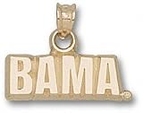 Alabama Crimson Tide Solid 10K Gold ''BAMA'' Pendant