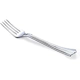 ChefLand 100-Piece Reflections Like Silver Plastic Forks