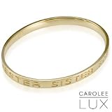 Sister Bangle Bracelet, Gold Plated Sterling Silver