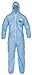 Lakeland SafeGard Economy SMS Coverall with Hood, Disposable, Elastic Cuff, Large, White (Case of 25)
