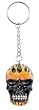 Skulls and Skeletons - Fire Skull Key Chain - Cold Cast Resin - 1.5" Height