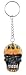 Skulls and Skeletons - Fire Skull Key Chain - Cold Cast Resin - 1.5" Height