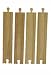 Wooden Train Railway System - Spare Long Straight Track x 4 (Compatible with leading wooden rail systems) - Wooden Toy