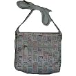 Women's Liz Claiborne Purse Handbag White Multi-colored Heritage Mosaic
