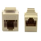 CAT6, RJ45 Inline Keystone Coupler, white Color