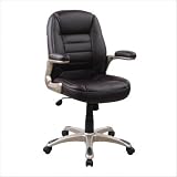 Padded Back Manager Chair (Brown) (42H x 25W x 20D)