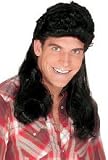 SpookShop - Super Mullet Black Wig for Men