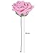 Leegoal(TM) Artificial Rose Flowers Bridal Wedding Bouquets (Dark Pink,20pcs)
