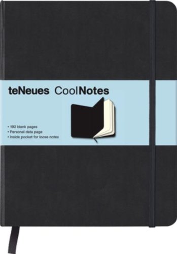 Produkt-Bild: CoolNotes, Black/Black, XL lined: Liniert und blanko. Seite f&uuml;r pers&ouml;nliche Daten. Tasche f&uuml;r lose Notizen. Stifthalter