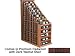 Wine Cellar Innovations Designer Series Collection Premium Redwood with Dark Walnut Stain Waterfall 72x41x27-in.