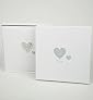Large White Beaded Hearts Wedding Photo Album
