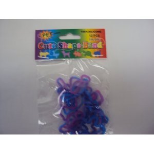 31EICFRYmWL Cute Shape Tye Dye Band Rubber Bandz Band Wristband (12) Choose Your Style (sealife)