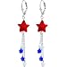 Handcrafted Sterling Silver Patriotic Star Earrings