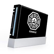 Dharma Black Design Nintendo Wii Body Protector Skin Decal Sticker