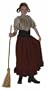 One Costume, Many Looks! Works for Poor Cinderella, Renaissance Peasants, Witches, Village Girl, just to Name a Few! (Broom not included)