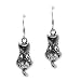 Sterling Silver Filigree Cat Earrings