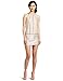 Laundry by Shelli Segal Women's Beaded Neck Foil Dress, Gold Silver, 2