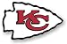 NFL Kansas City Chiefs 12" Vinyl Magnets ( Set of Two )