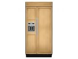 KitchenAid Architect Series II KSSC36QTS 36 Built-in Side-by-Side Refrigerator with 20.9 cu. ft. Capacity, SpillClean Glass Shelves, Gallon Door Bin, ExtendFresh Plus Temperature Management System, External Ice/Water Dispenser and Touch Sensor Controls