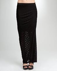 Shadow Stripe Knit Maxi Skirt