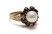 Wallmonkeys Peel and Stick Wall Decals - Garnet Gold Ring W/ Pearl - Removable Graphic