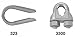 1/4" Wire Rope Clip, Malleable, Galvanized
