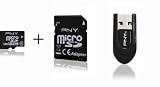 PNY 16GB Micro SDHC Karte class 4 mit SD und USB 2.0-Adaptern mobility pack