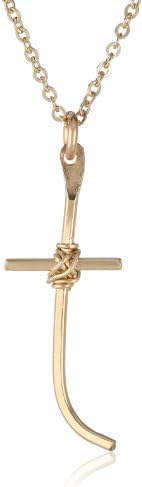 Nashelle 'Identity' Initial "T" Wire Letter Pendant Necklace