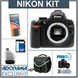 Nikon D5000 DX-Format Digital SLR Camera Body Kit, with 8GB SD Memory Card, Spare EN-EL9 Lithium-Ion Rechargeable Battery, Camera System Bag, Mack 3 Year Extended Warranty, USB 2.0 SD Card Reader