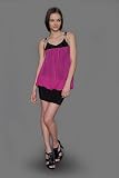 Fuchsia Chiffon Stone Dresses by eDressMe new york