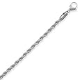 Rope Chain Necklace 316L Surgical Stainless Steel 4mm