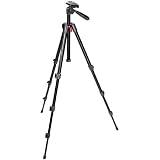 Manfrotto 718B Digi Tripod with Integrated 3-Way Head and Carrying Bag (Black)