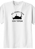 Big Mens Original Cow Tipping Graphic T-Shirt (Big & Tall and Regular Sizes)