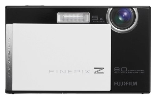Fujifilm Finepix Z100fd 8MP Digital Camera with 5x Optical Image Stabilized Zoom (Black & White)