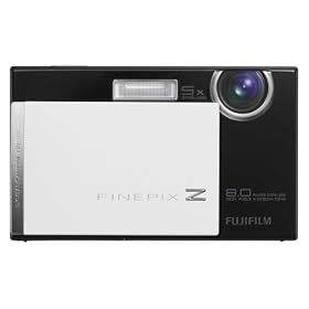 Fujifilm Finepix Z100fd 8MP Digital Camera with 5x Optical Image Stabilized Zoom (Black & White)