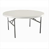 60 Round Commercial Grade Table in Almond Quantity: 12